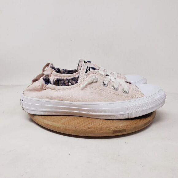 Converse Shoreline Shoes Womens 7 Light‎ Pink Slip On Sneakers Cinch Heel - Picture 7 of 12